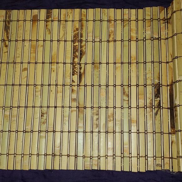 FF 💘 SIX VINTAGE BAMBOO TILE PLACEMATS - Picture 7 of 11